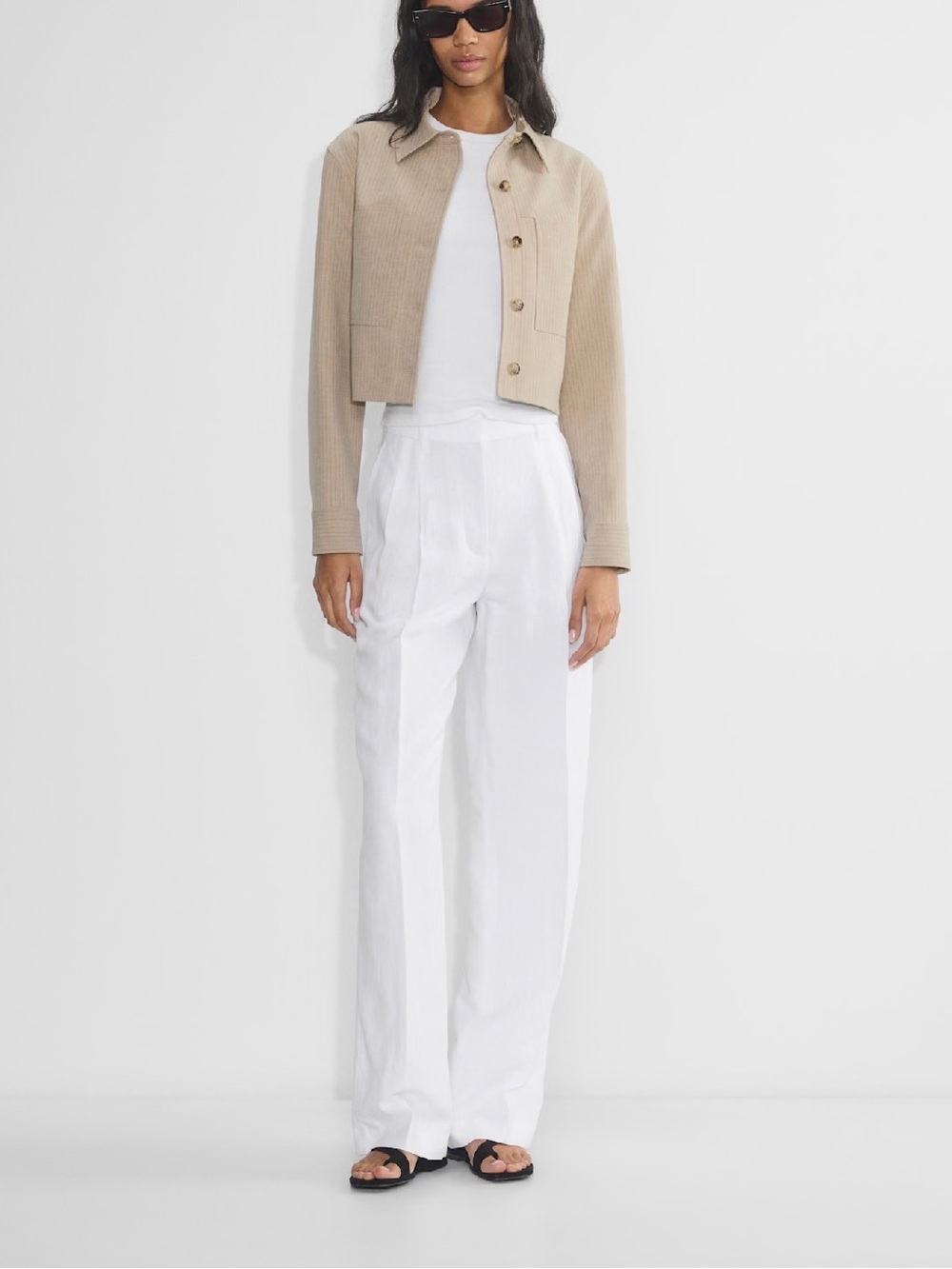 Aritzia effortless white pants